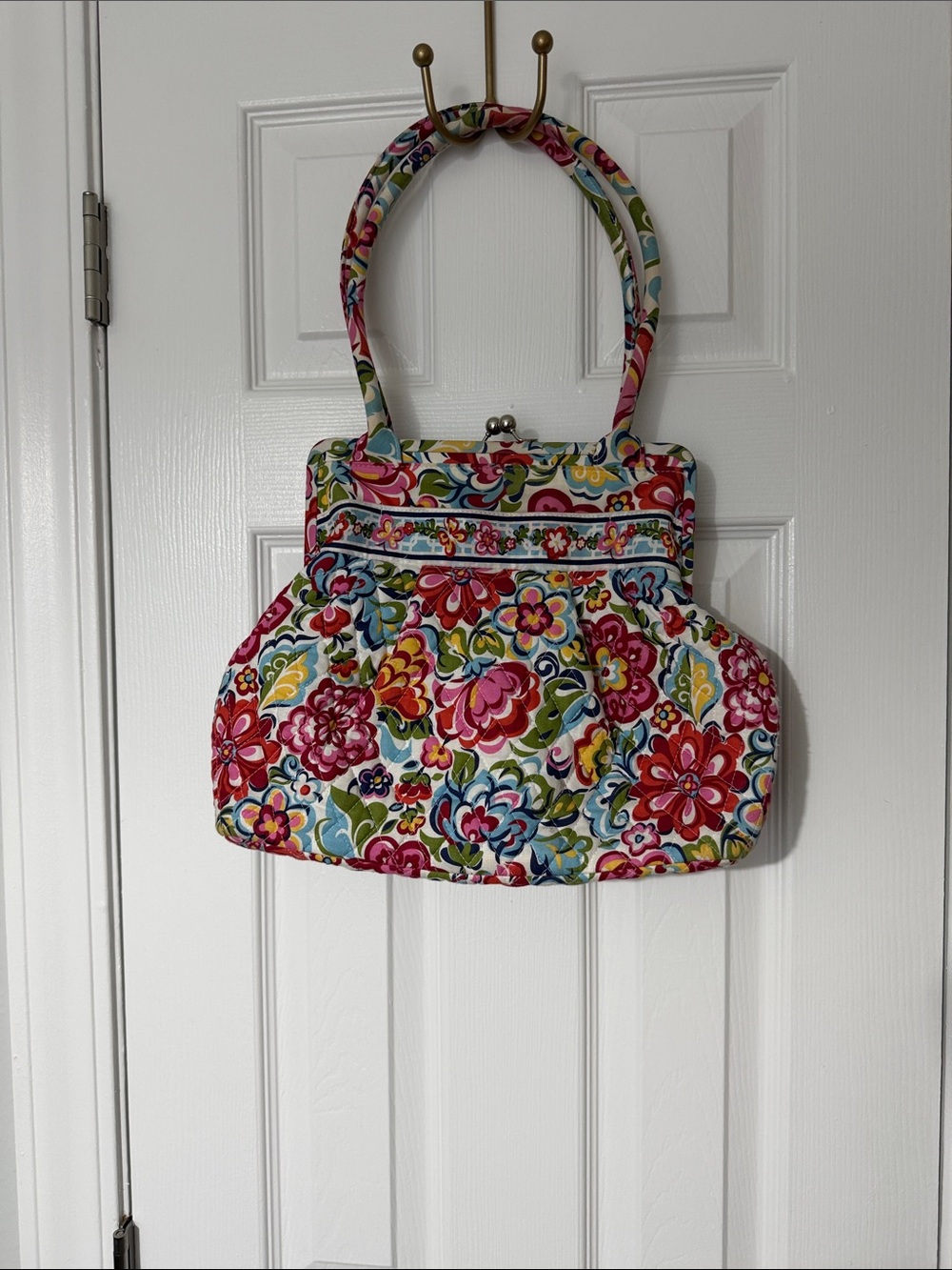 Vera Bradley Multicolor Floral Quilted Shoulder Bag